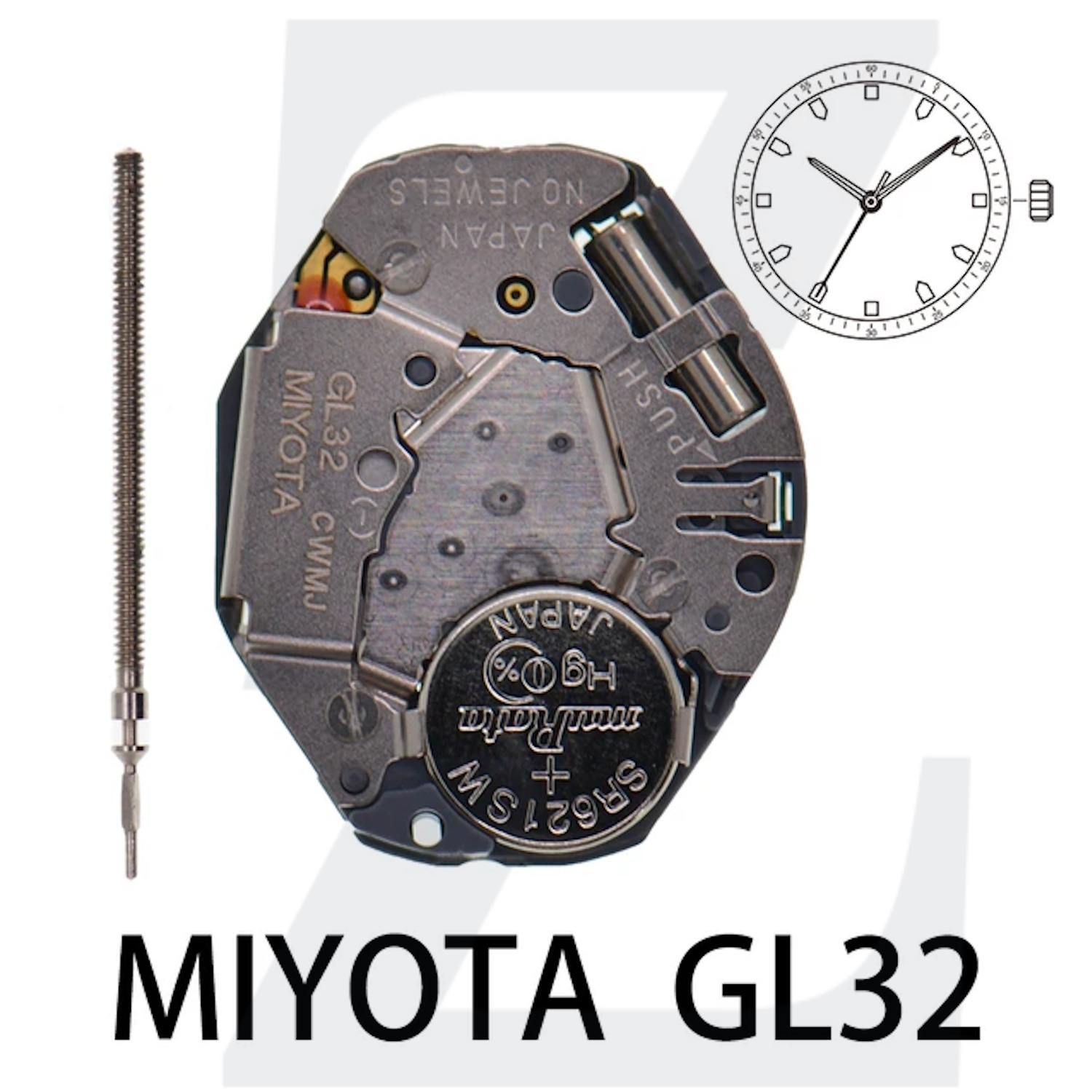  موتور ساعت مچی GL-32 MIYOTA 