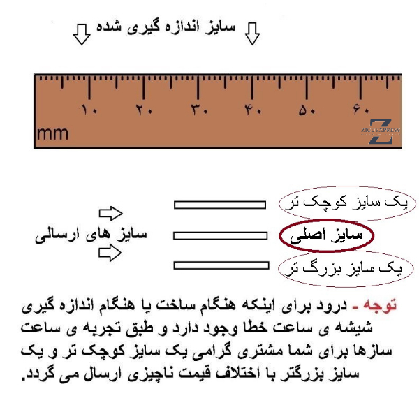  خرید شیشه ساعت مچی بسته سه عددی 