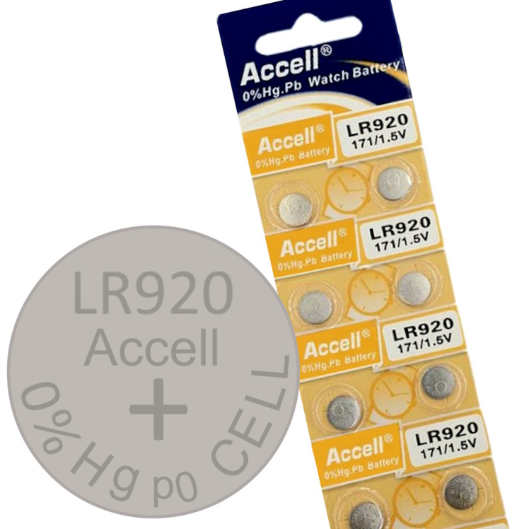 باتری ساعت اکسل LR920 731 بسته ده عددی