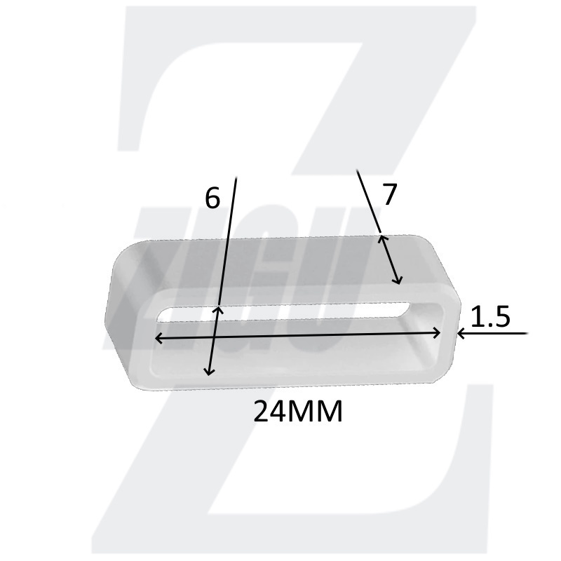  پل سیلیکونی بند ساعت مچی 24 mm 