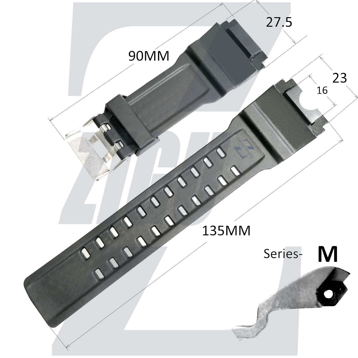  سایز بند ساعت مچی کاسیو GWG-1000-1A1 