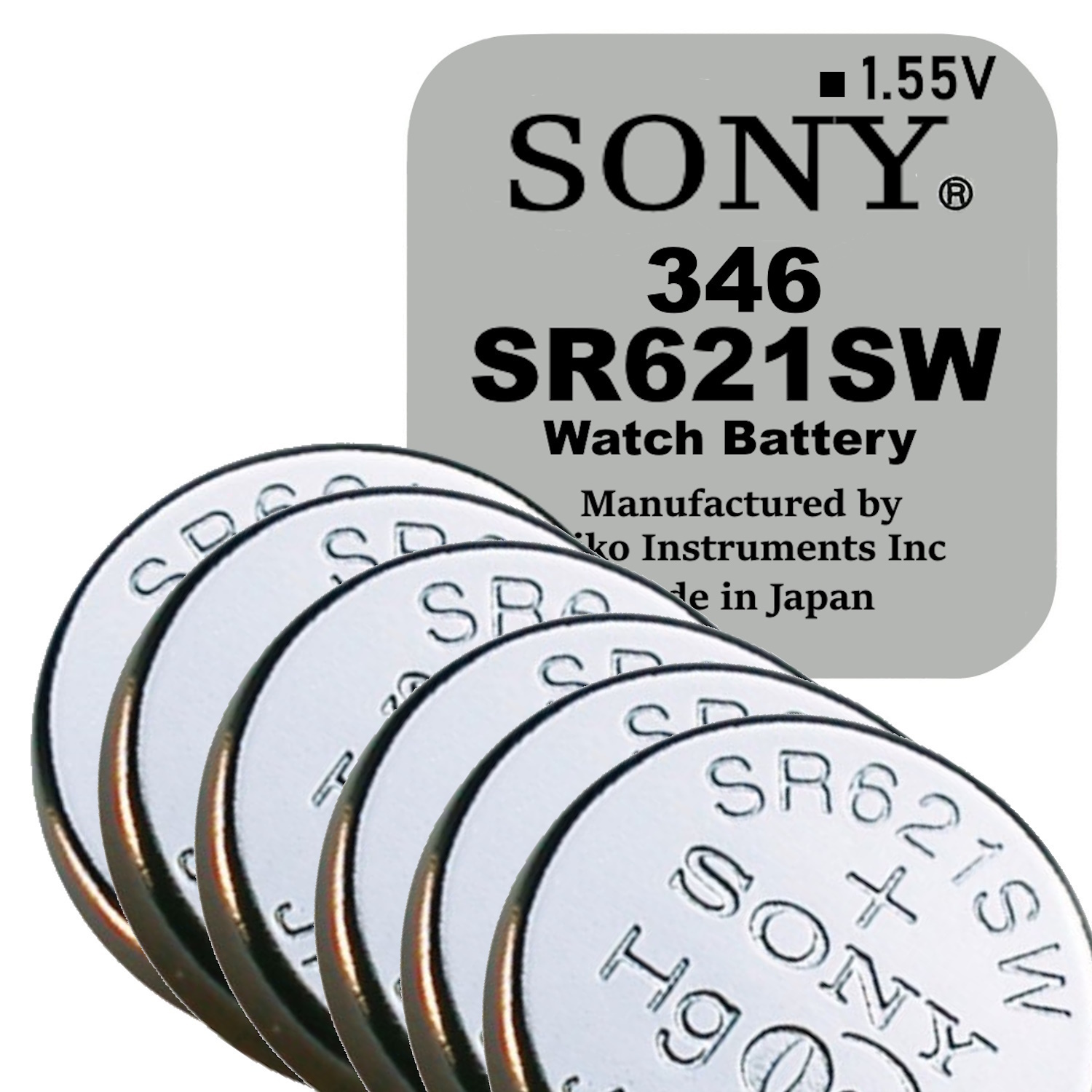 باتری ساعت سونی مدل SR621SW 364 بسته ده عددی