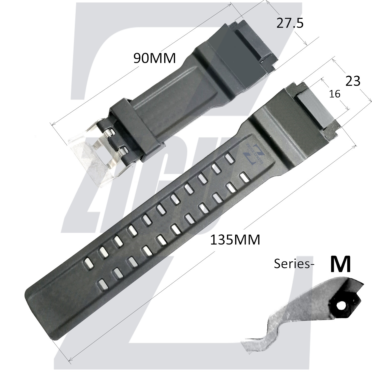  سایز بند ساعت مچی کاسیو GG-1000-1A 