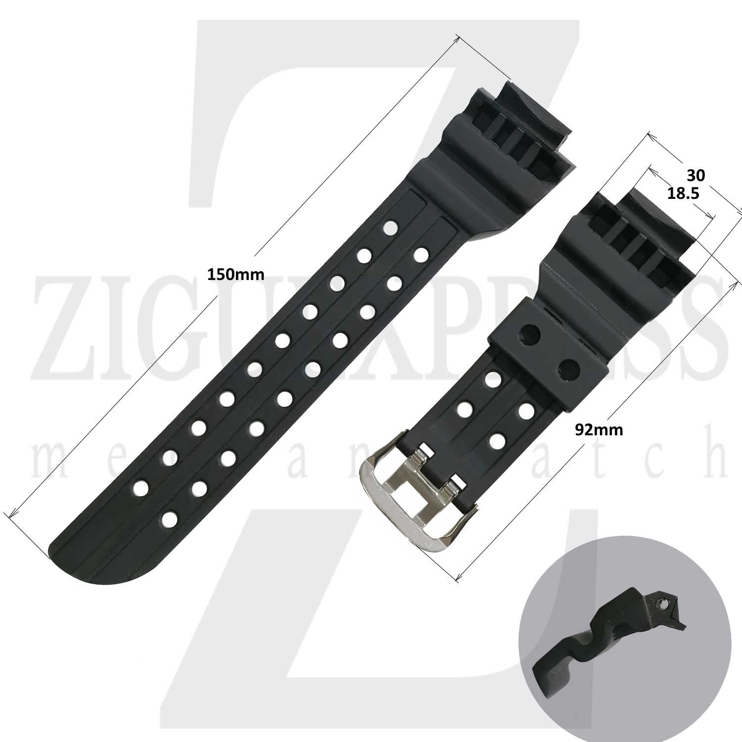  سایز بند ساعت کاسیو مدل GWF-A1000 